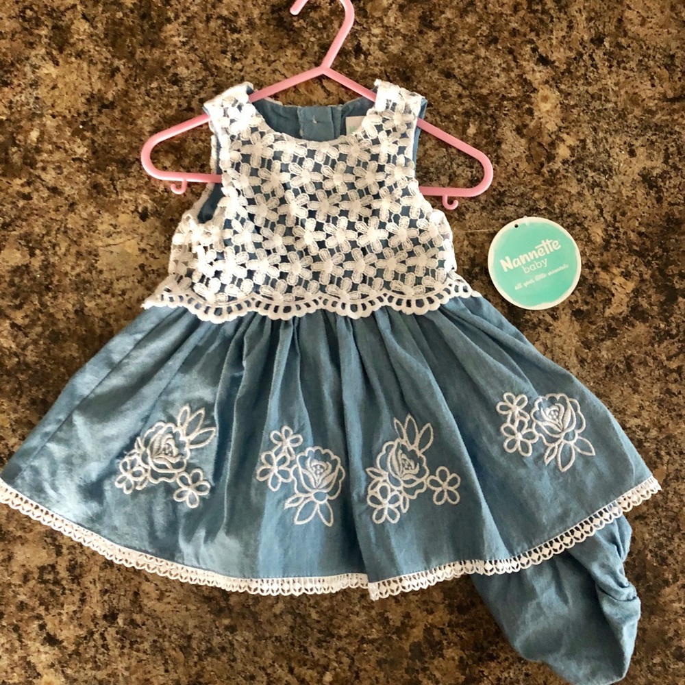 Nannette Baby dress with bloomers.
